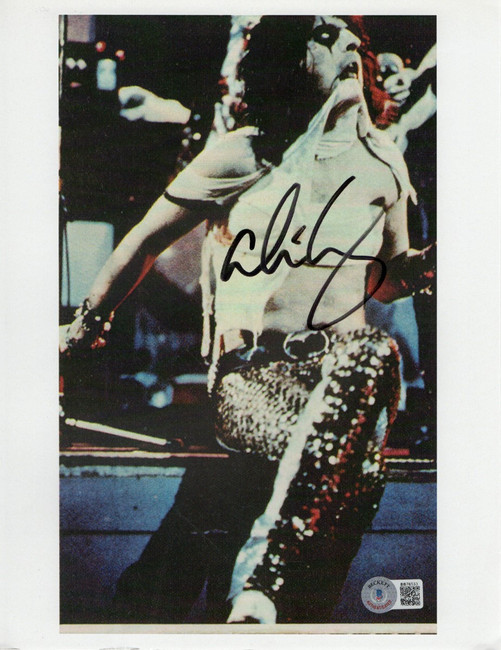 Alice Cooper Signed Autographed 8.5X11 Photo Vintage on Stage BAS BB76533