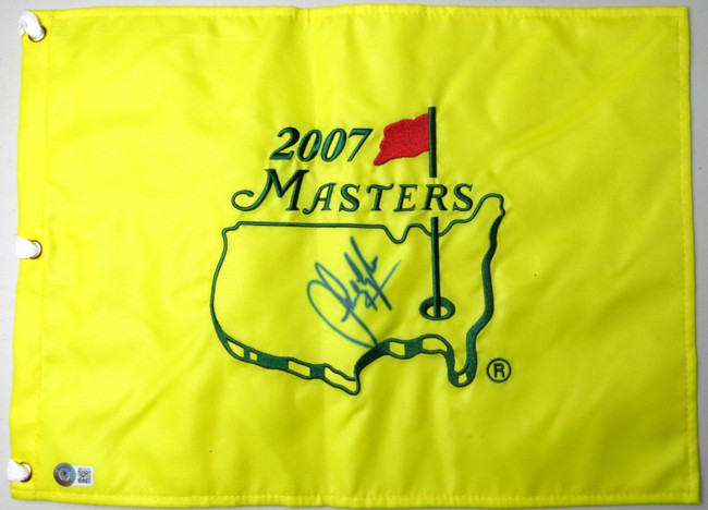 Sandy Lyle Signed Autographed Pin Flag 2007 Masters PGA BAS BB76234