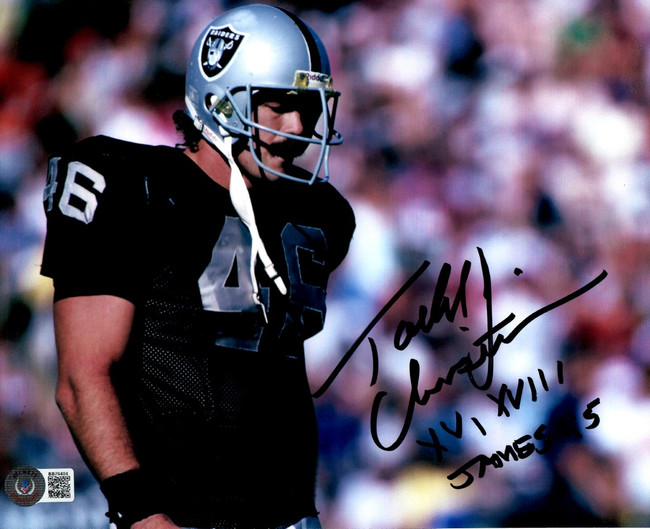 Todd Christensen Signed Autographed 8X10 Photo Los Angeles Raiders BAS BB76484