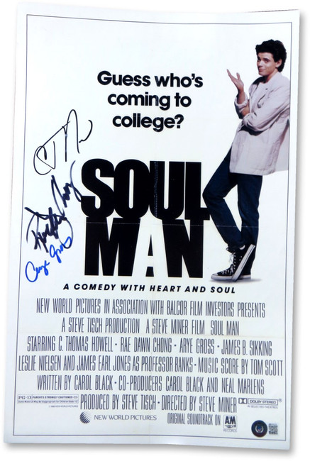 C. Thomas Howell Chong Gross Signed Autographed 11X17 Photo Soul Man BAS BB76375