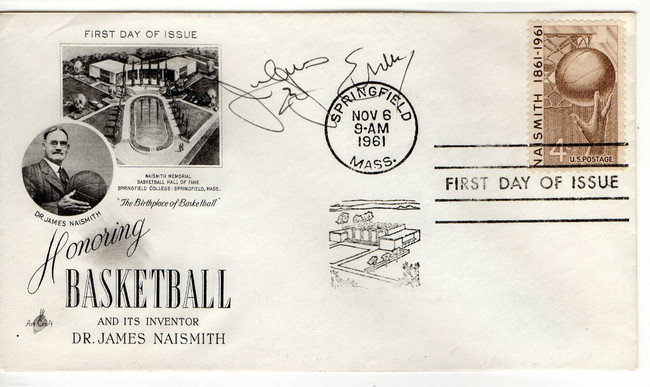 Julius Erving Signed Autographed First Day Cover Philadelphia 76ers BAS BB76453