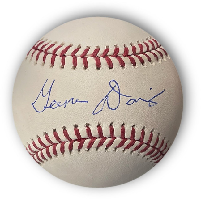 Geena Davis Signed Autographed MLB Baseball Rockford Peaches Catcher #8 JSA