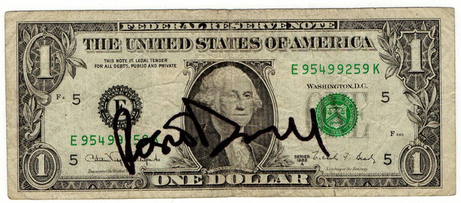 Rosie O'Donnell Signed Autograph Dollar Bill Actress Talk Show Host JSA QQ62716