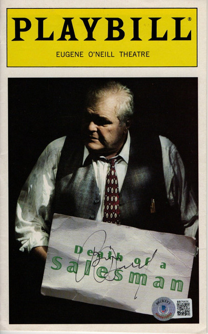 Brian Dennehy Signed Autograph Playbill Program Death of a Salesman BAS BB76456