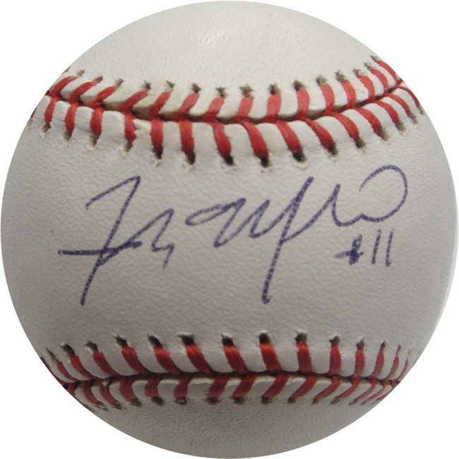 Frank Menechino Hand Signed Autograph Major League Baseball Oakland A's Yankees