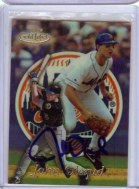 John Olerud 1999 Topps Gold Label Hand Signed Autograph Mets #77 JSA TT40771