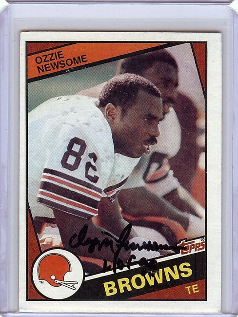 Ozzie Newsome 1984 Topps Hand Signed Autographed Browns #58 JSA AB41676