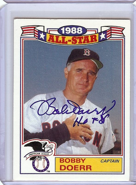 Bobby Doerr 1988 Topps All-Star Hand Signed Autographed Red Sox #11 JSA AB41650