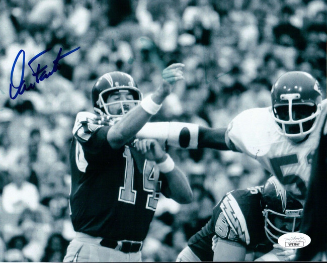 Dan Fouts Signed Autographed 8X10 Photo San Diego Chargers JSA VV63867