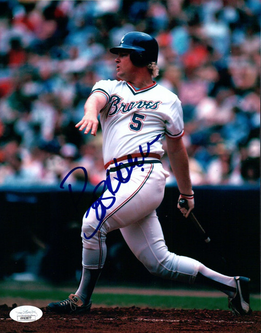 Bob Horner Signed Autographed 8X10 Photo Atlanta Braves JSA VV63877