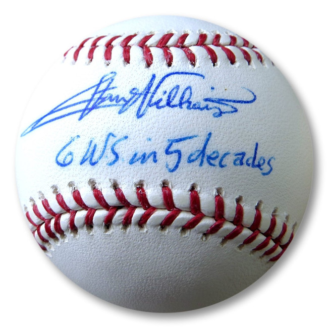 Stan Williams Signed Autographed MLB Baseball 6 WS in 5 Decades JSA VUU46208