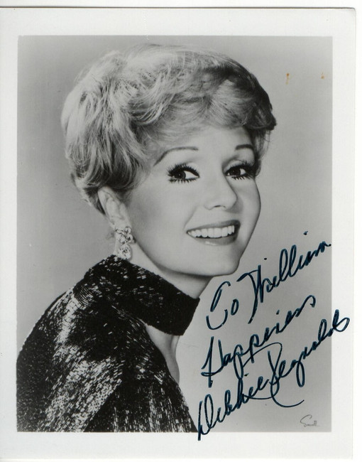 Debbie Reynolds Signed Autographed Small Photo Hollywood Legend PSA AJ88061