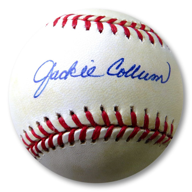 Jackie Collum Signed Autographed NL Baseball Dodgers Reds Cardinals JSA UU46179