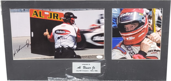 Al Unser Jr Signed 8x10 Photo Custom Matted Indy 500 Winner JSA VV99369