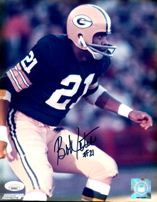 Bob Jeter Signed Autographed 8X10 Photo Green Bay Packers JSA AB54631