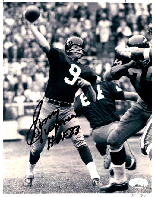 Sonny Jorgensen Signed Autographed 8X10 Photo Washington "HOF 83" JSA AB54639