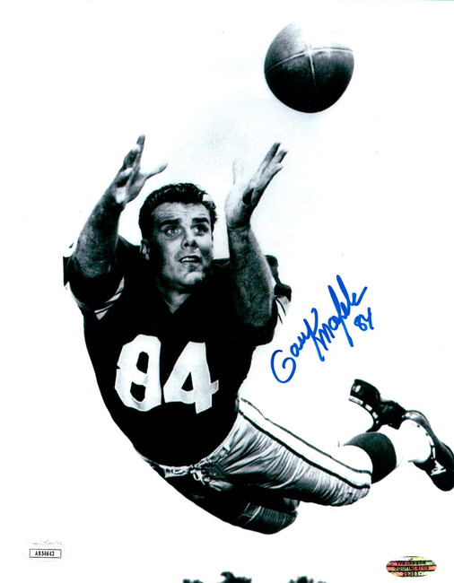Gary Knafelc Signed Autographed 8X10 Photo Packers Vintage Catch JSA AB54643