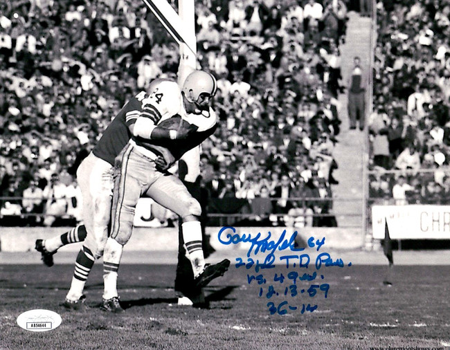 Gary Knafelc Signed Autograph 8X10 Photo Packers " TD Pass vs 49ers" JSA AB54644