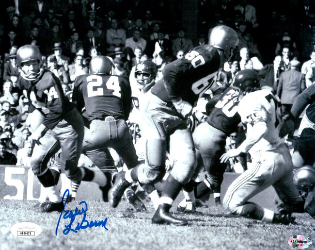 Eddie LeBaron Signed Autographed 8X10 Photo Cowboys B/W Action JSA AB54675