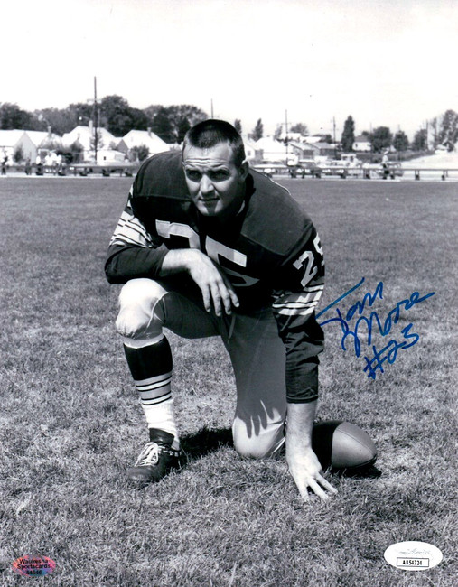 Tom Moore Signed Autographed 8X10 Photo Packers Vintage Pose JSA AB5424