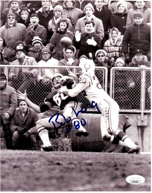 Bob Long Signed Autographed 8X10 Photo Packers Catch vs. Colts JSA COA