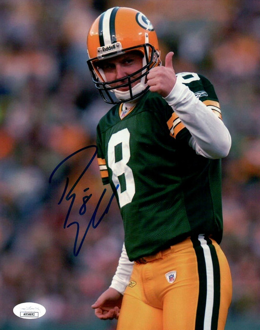 Ryan Longwell Signed Autographed 8X10 Photo Packers Thumbs Up JSA AB54692