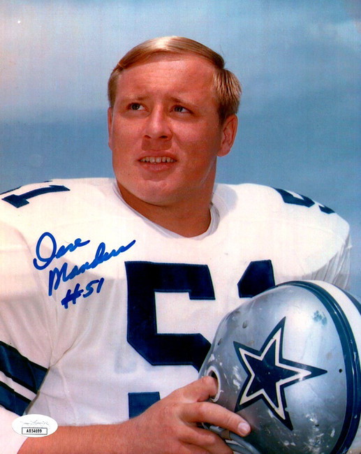 Dave Manders Signed Autographed 8X10 Photo Dallas Cowboys JSA COA