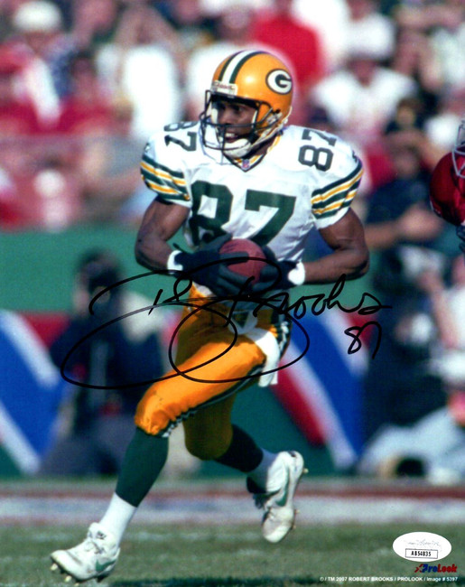 Robert Brooks Signed Autographed 8X10 Photo Green Bay Packers JSA AB54835