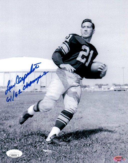 Lew Carpenter Signed Autographed 8X10 Photo Packers "61/62 Champs" JSA AB54524