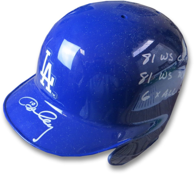 Ron Cey Signed Autographed Mini Helmet Los Angeles Dodgers w/Stats GV842710