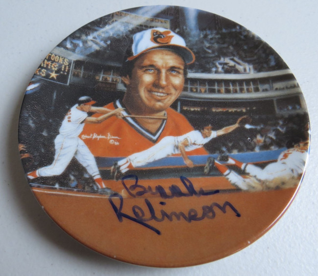 Brooks Robinson Signed Autographed Baltimore Orioles Mini Helmet JSA Sticker