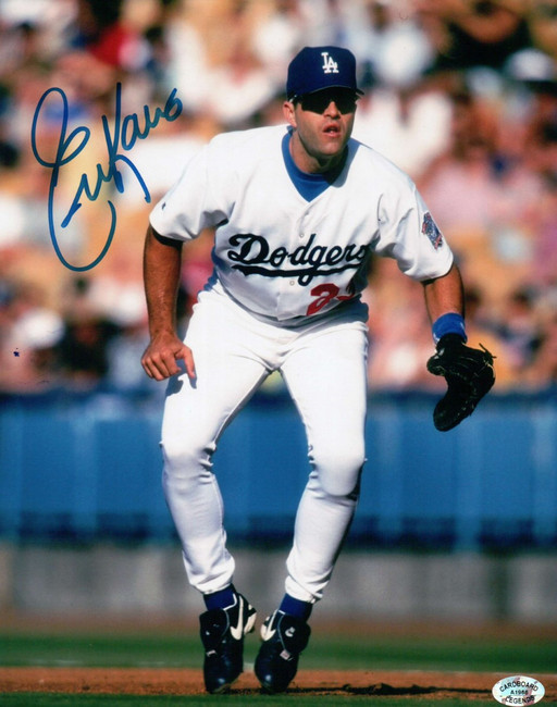 Eric Karros Signed Autographed 8X10 Photo Los Angeles Dodgers Home COA A1966