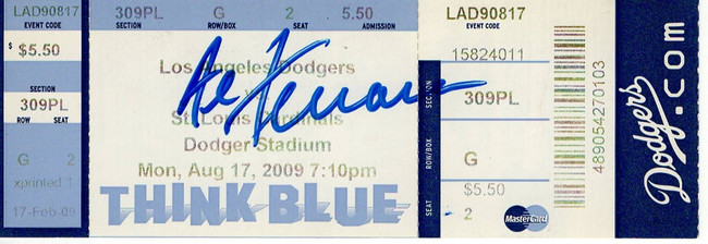 Al Ferrara Signed Autographed Ticket Stub Los Angeles Dodgers JSA AC71394