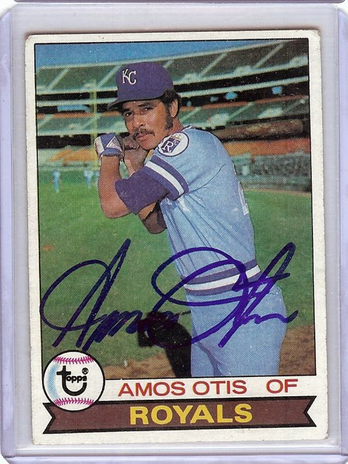 Amos Otis 1979 Topps Hand Signed Autograph Kansas City Royals JSA AD30283 #360