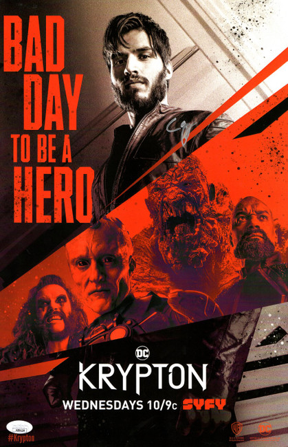 Cameron Cuffe Signed Autographed 11X17 Poster Krypton Seg-El Comic-Con JSA