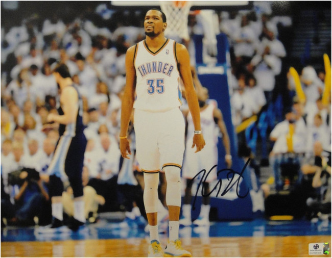 Kevin Durant Hand Signed Autograph 11x14 Photo OKC Oklahoma Thunder GV 766326