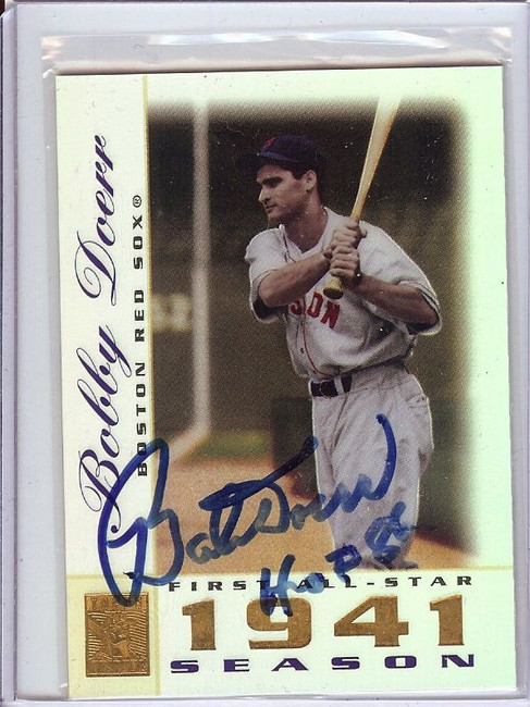 Bobby Doerr 2003 Topps Museum Hand Signed Autograph Red Sox #21 JSA AF20735