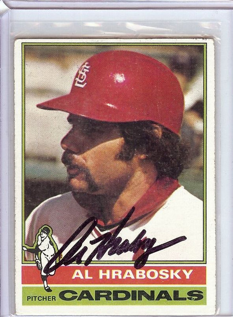 Al Hrabosky 1976 Topps Hand Signed Autograph Cardinals #315 JSA AC71471