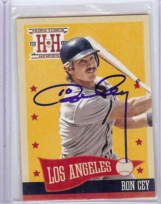 Ron Cey 2013 Panini Hometown Heroes Hand Signed Autograph  #63 JSA AC71458