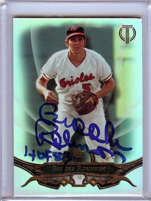 Brooks Robinson 2016 Topps Tribute Hand Signed Autograph Orioles #57 JSA AC71464