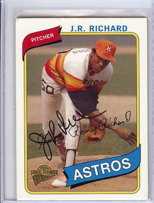 J.R. Richard 2005 Topps Fan Favorities Hand Signed Autograph  #19 JSA AD30727