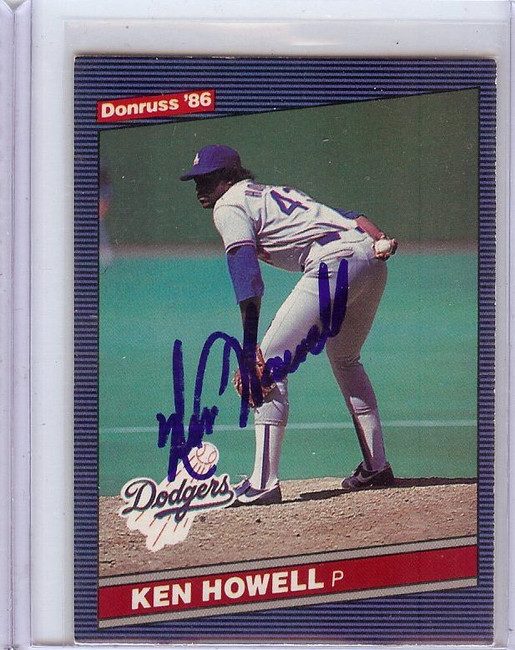 Ken Howell 1986 Donruss Hand Signed Autograph Dodgers #275 JSA AD30725