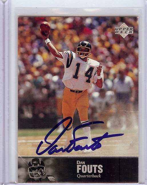 Dan Fouts 1997 Upper Deck Legends Hand Signed Autograph Chargers #7 JSA AC71460