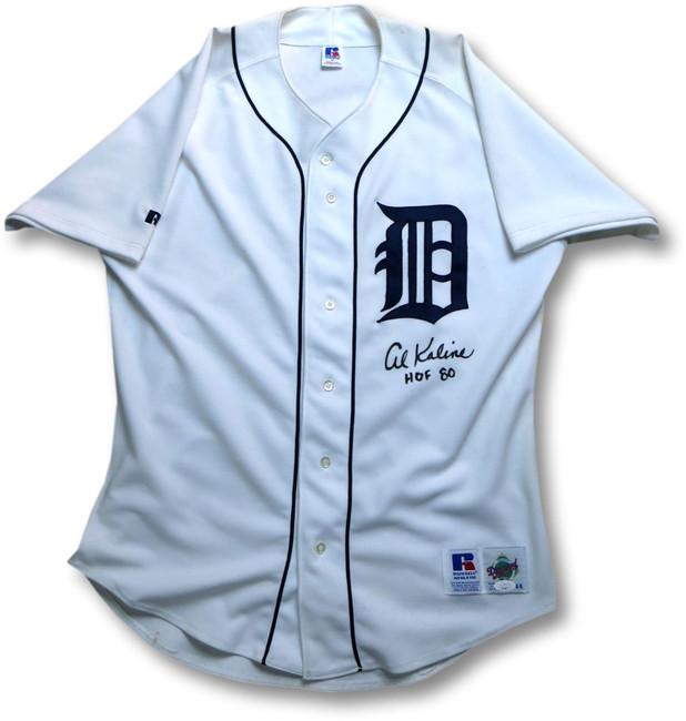 Al Kaline Signed Autographed Jersey Detroit Tigers "HOF 80" JSA AF20874