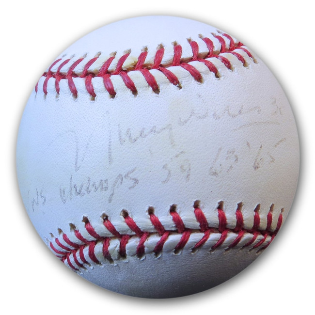 Maury Wills Signed Autographed MLB Baseball Dodgers Faded Inscribed JSA FF06618