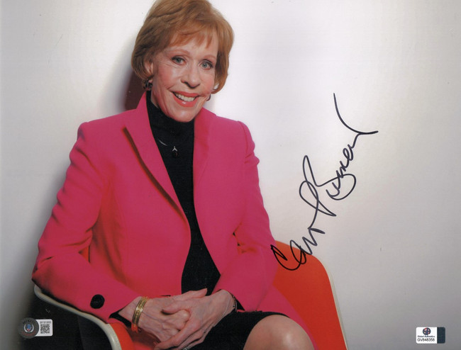 Carol Burnett Signed Autographed 11X14 Photo Legendary TV Star BAS BF81885