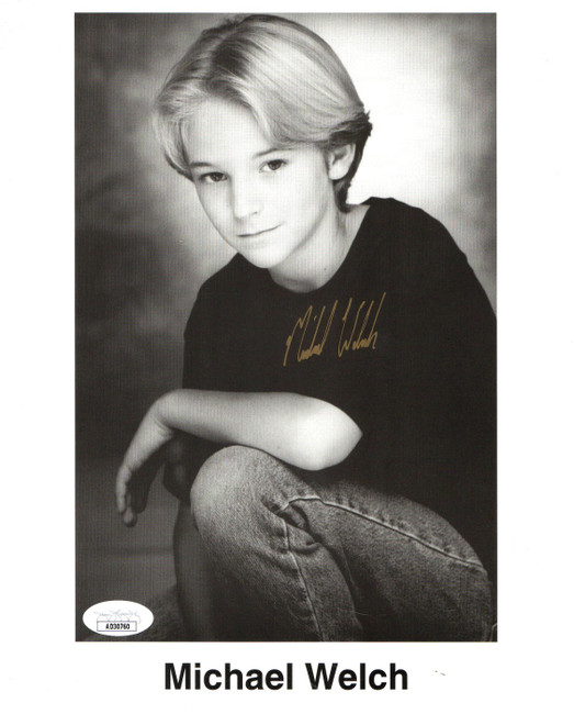 Michael Welch Autographed 8X10 Photo Joan of Arcadia Vintage Promo JSA AD30760