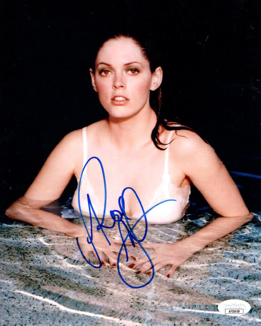 Rose McGowan Signed Autographed 8X10 Photo Charmed Sexy Bra in Water JSA AF30459