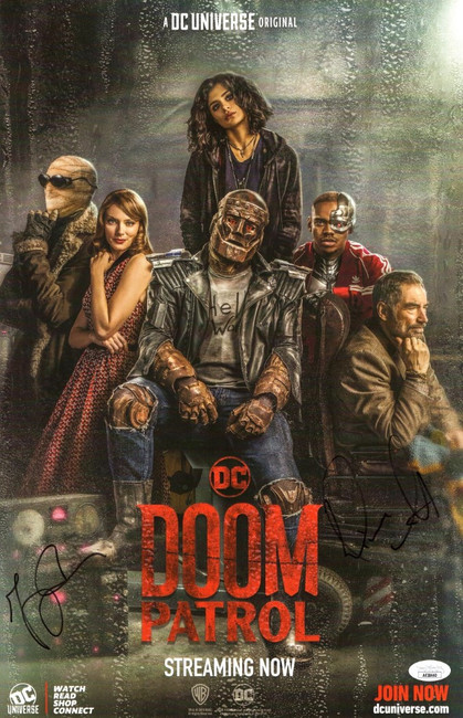 Diane Guerrero Jeremy Carver Autographed 11X17 Poster Doom Patrol JSA COA