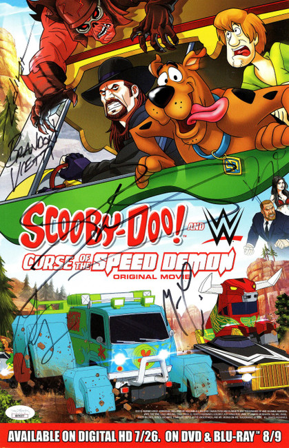 Scooby-Doo! Curse of Speed Demon Cast Autographed 10X15 Poster Paige JSA XX76077